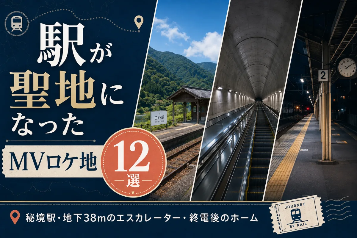 駅が聖地になったMVロケ地12選|秘境駅・地下38mのエスカレーター・終電後のホーム